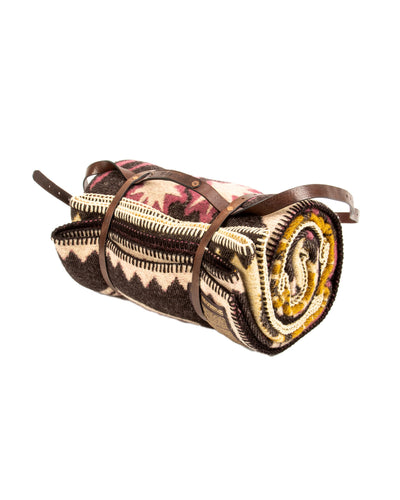 Indigofera Blanket Carrier - Dark Brown with Brass - Standard & Strange