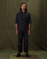 Indigofera Delray Shirt - Marshall Black Linen Canvas - Standard & Strange