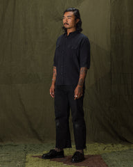 Indigofera Delray Shirt - Marshall Black Linen Canvas - Standard & Strange