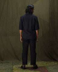 Indigofera Delray Shirt - Marshall Black Linen Canvas - Standard & Strange