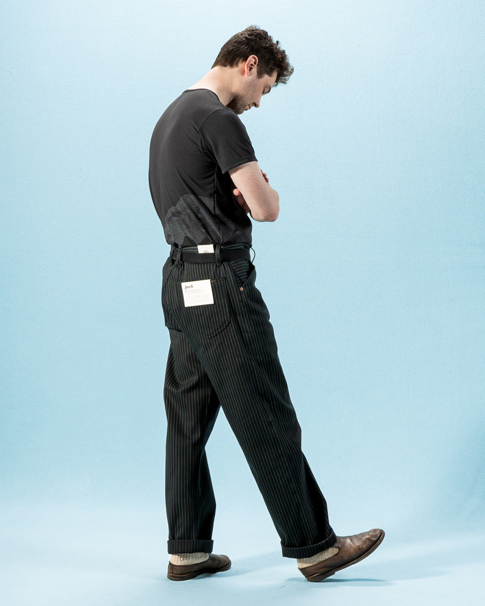 Indigofera Jack Pant - Viridescent Stripe - Standard & Strange