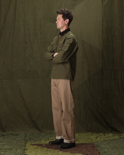 Indigofera Kirk Straight Fit - 13.5oz Khaki Dusk Denim - Standard & Strange