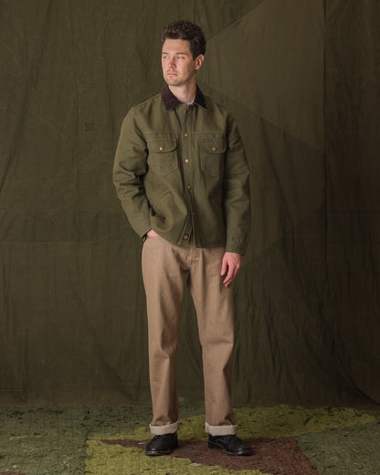 Indigofera Kirk Straight Fit - 13.5oz Khaki Dusk Denim - Standard & Strange