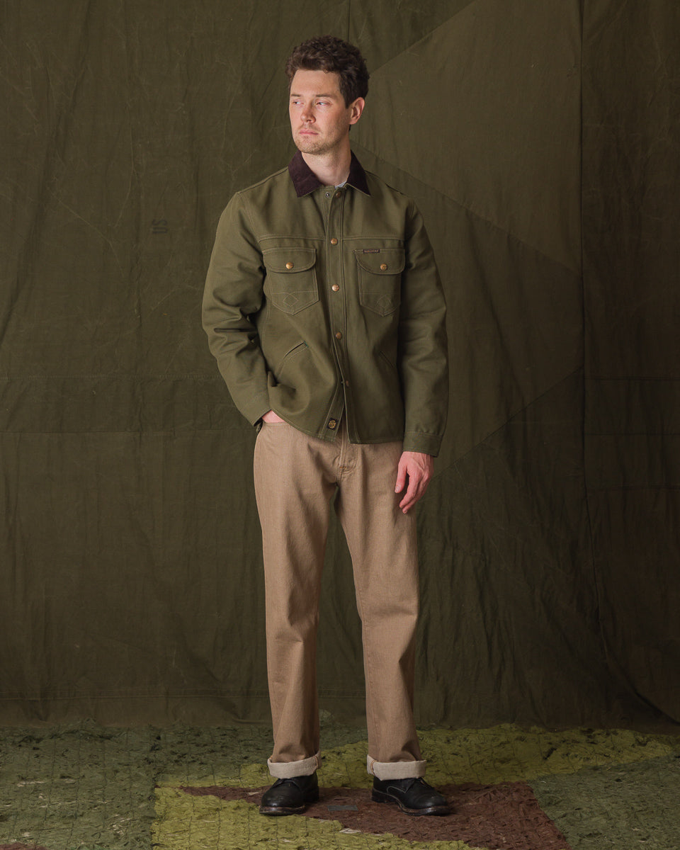 Indigofera Kirk Straight Fit - 13.5oz Khaki Dusk Denim - Standard & Strange