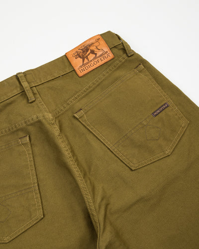 Indigofera Kirk Straight Fit - Bedford Dark Olive - Standard & Strange