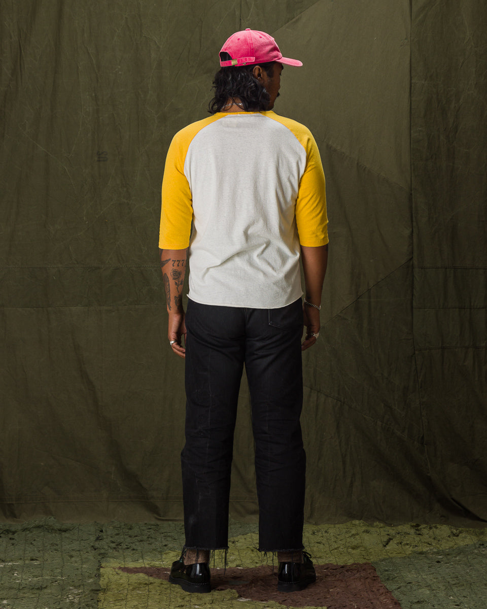 Indigofera Leon Raglan Tee - Cockatoo / Yellow - Standard & Strange