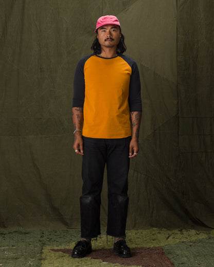 Indigofera Leon Raglan Tee - Orange / Marshall - Standard & Strange