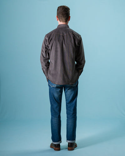 Indigofera Ryman Shirt - Steel Grey Corduroy - Standard & Strange