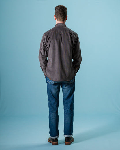 Indigofera Ryman Shirt - Steel Grey Corduroy - Standard & Strange