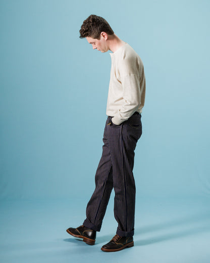 Indigofera Swearengen Pant - Single Stripe Indigo - Standard & Strange