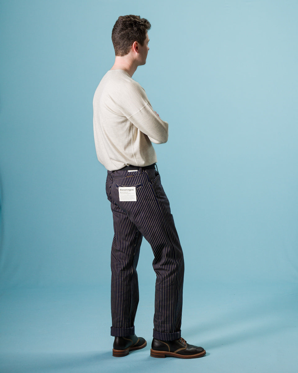Indigofera Swearengen Pant - Single Stripe Indigo - Standard & Strange