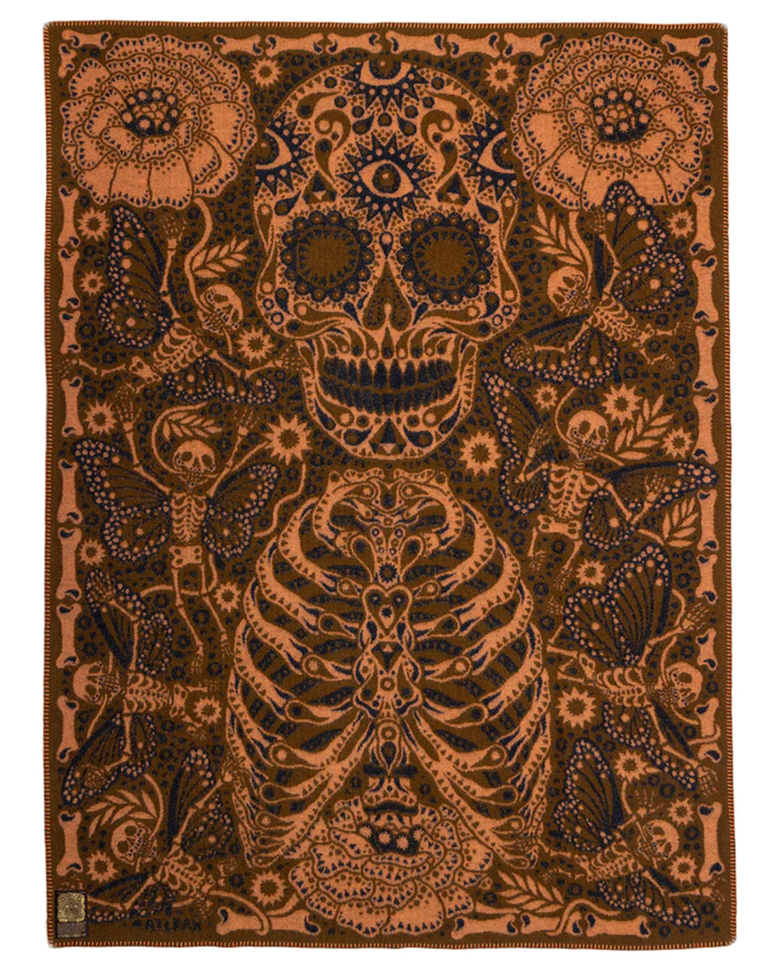 Indigofera 10 Skull Blanket Project #6 - Dia De Muertos - Standard & Strange