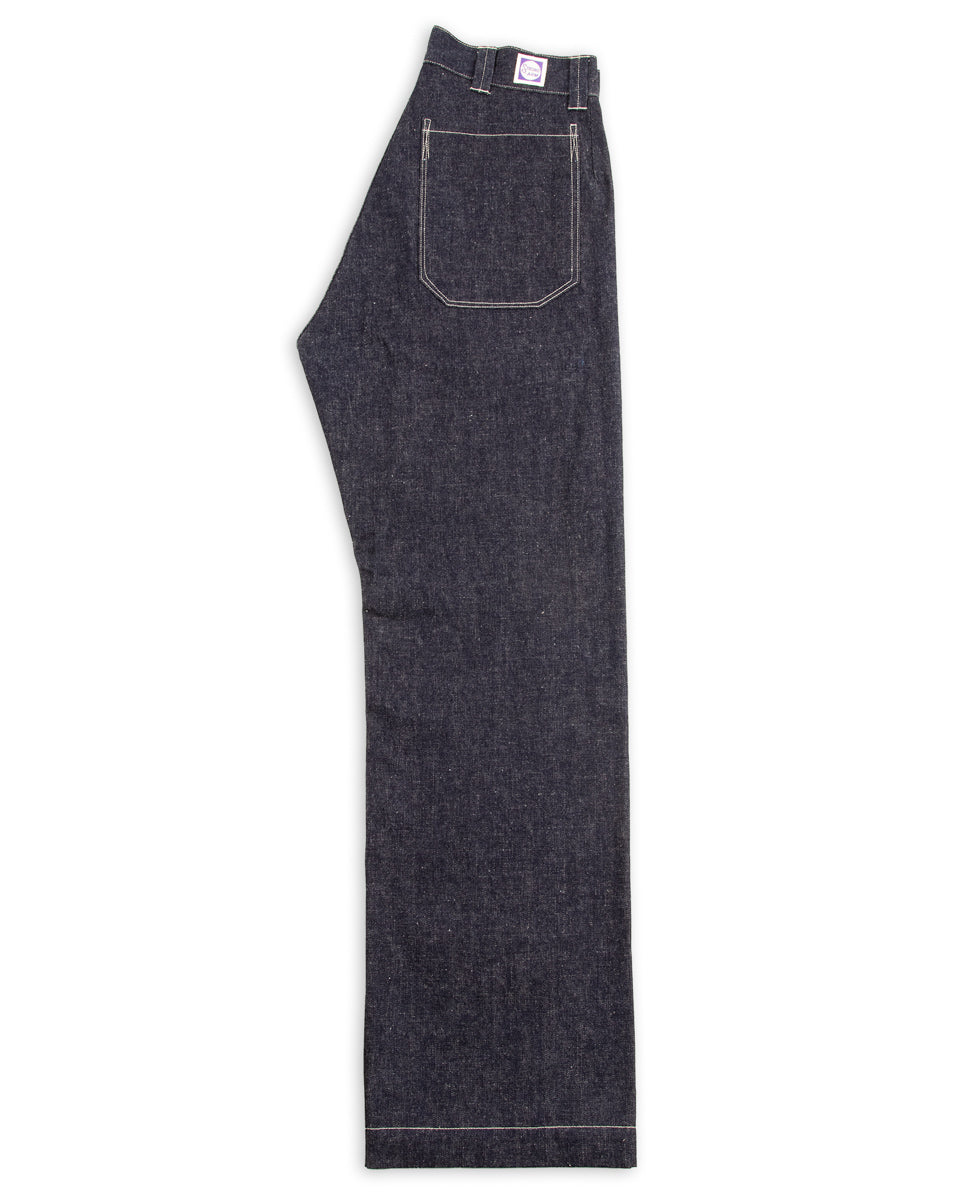 John Gluckow 1910s Netmaker's Trousers - Indigo (Rinsed) - Standard & Strange