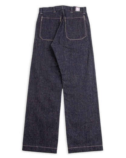 John Gluckow 1910s Netmaker's Trousers - Indigo (Rinsed) - Standard & Strange