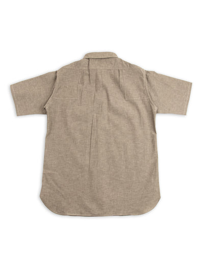 Warehouse 1930s Dockworker's Shirt S/S - Brown - Standard & Strange