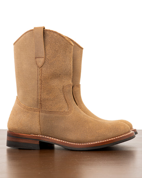 John Lofgren Duke Roper Boots - Natural CXL Roughout – Standard 