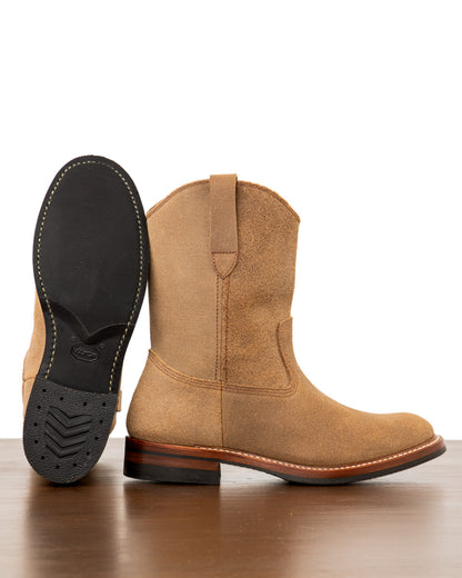 John Lofgren Duke Roper Boots - Natural CXL Roughout - Standard & Strange