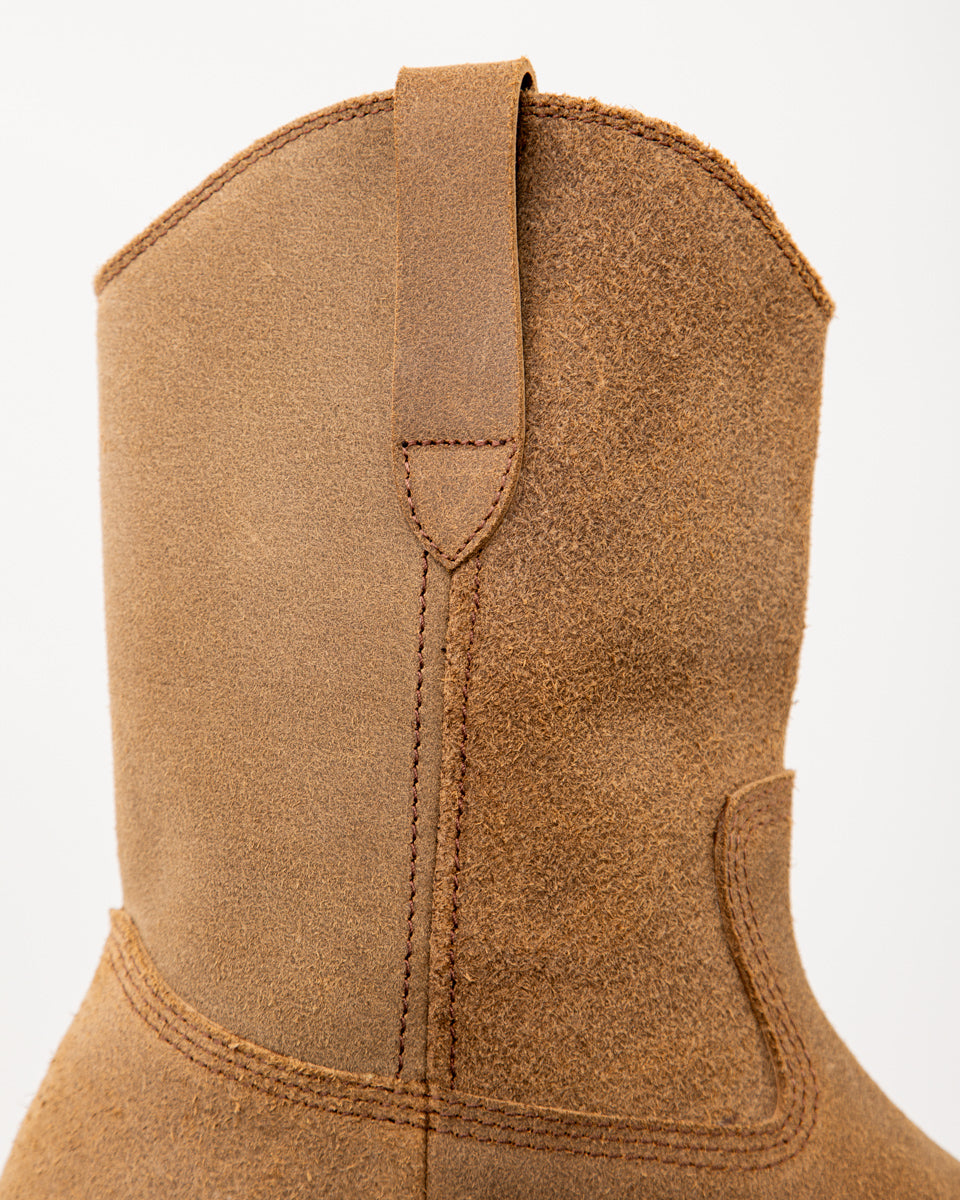 Flat Roper Boot John Lofgren Duke Roper Boots - Natural CXL Roughout – Standard & Strange