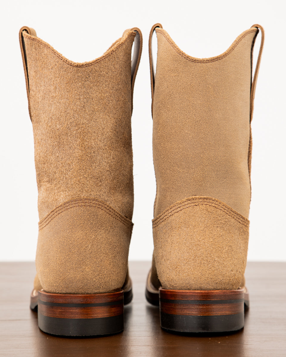 John Lofgren Duke Roper Boots - Natural CXL Roughout - Standard & Strange