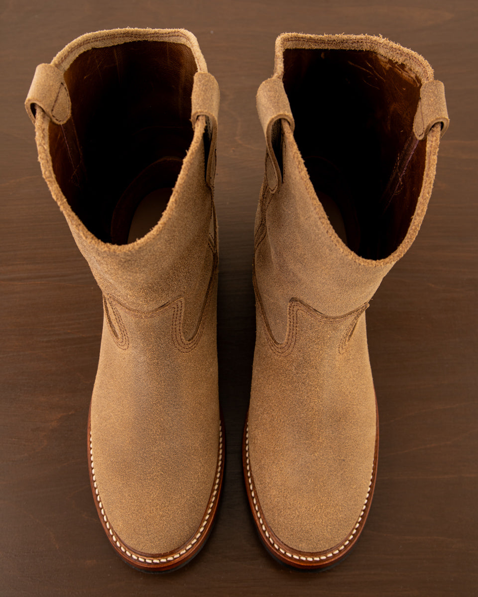 John Lofgren Duke Roper Boots - Natural CXL Roughout - Standard & Strange