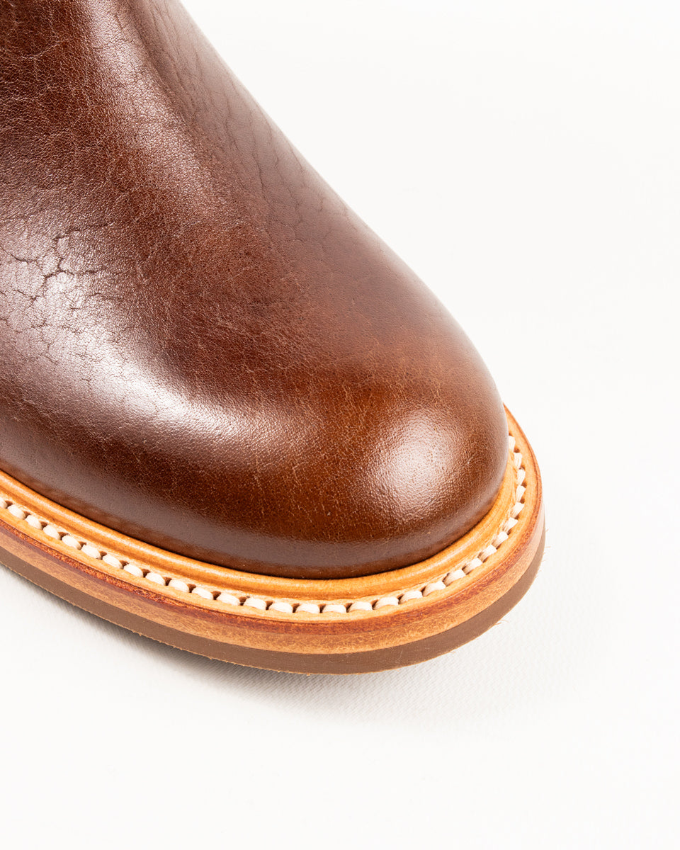 Brown Shrunken Horsebutt Derby Shoes