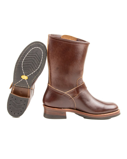 John Lofgren Wabash Engineer Boots - Dark Brown Shinki Horsebutt - Standard & Strange