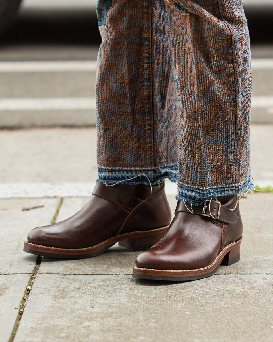 John Lofgren Wabash Engineer Boots - Dark Brown Shinki Horsebutt - Standard & Strange