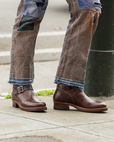 John Lofgren Wabash Engineer Boots - Dark Brown Shinki Horsebutt - Standard & Strange