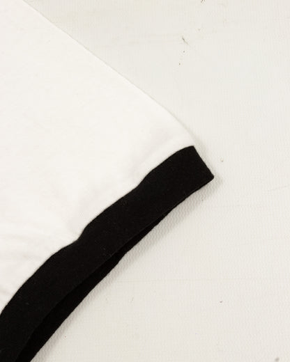 Kapital 20/-Jersey Ringer T (DENIM MEN LOVE CATS SCRATCH) - White - Standard & Strange