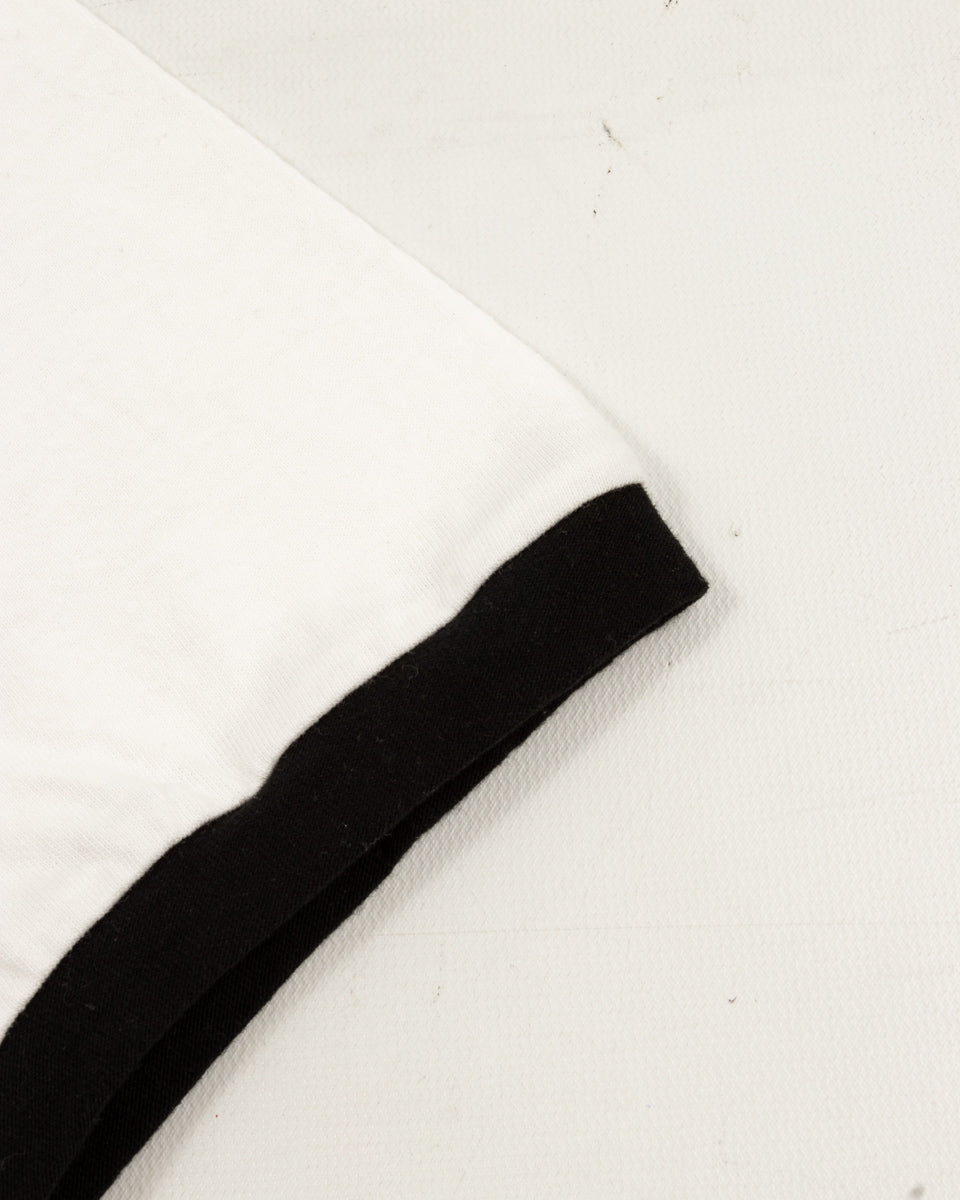 Kapital 20/-Jersey Ringer T (DENIM MEN LOVE CATS SCRATCH) - White - Standard & Strange