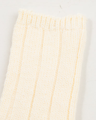 Kapital 56 Yarns MA-1 RAINBOWY HAPPY HEEL Socks - White - Standard & Strange