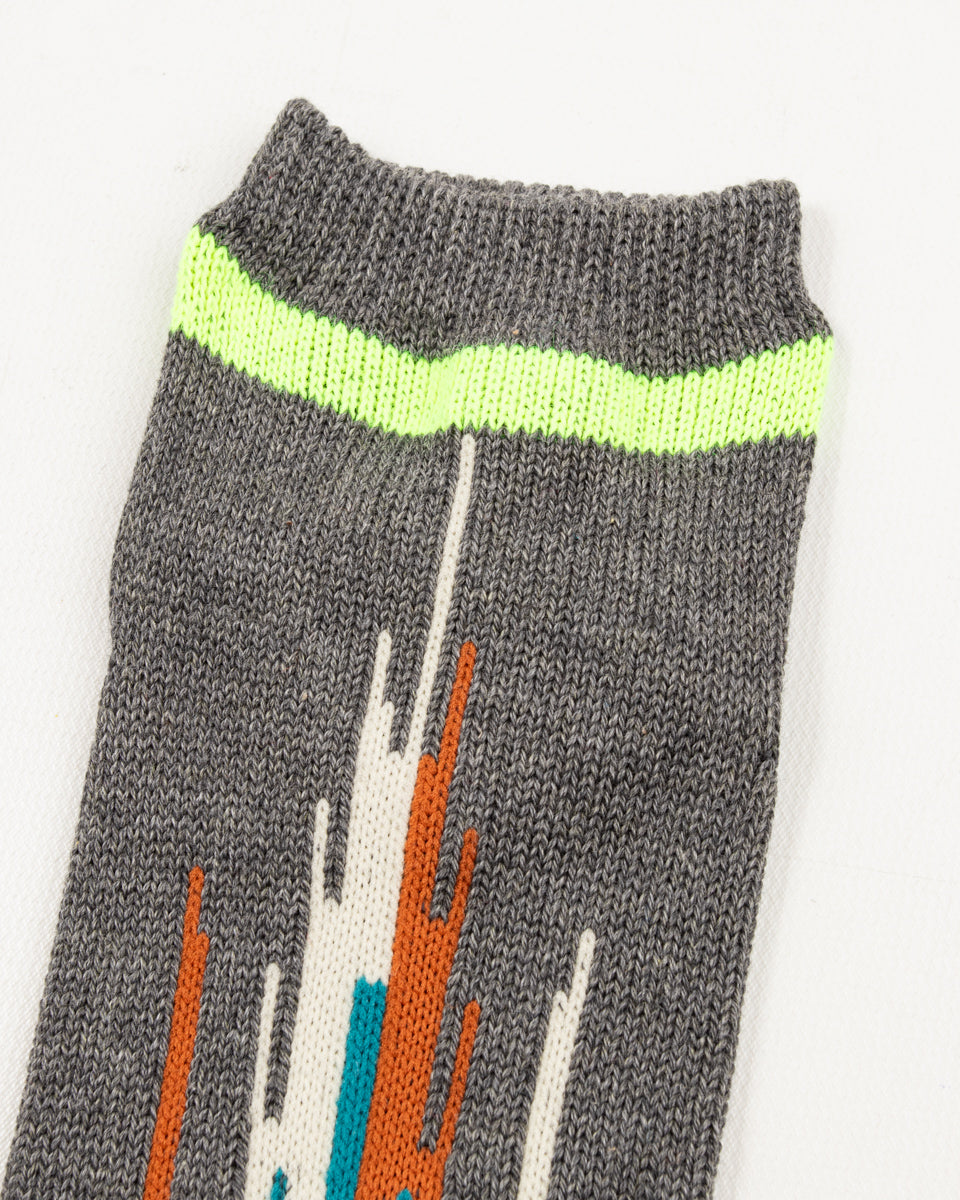 Kapital 84 Yarns Ortega Ankle Socks - Charcoal - Standard & Strange