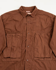 Kapital Broad Cloth Anorak Shirt - Brown - Standard & Strange