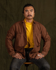 Kapital Broad Cloth Anorak Shirt - Brown - Standard & Strange