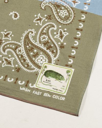 Kapital Fastcolor Selvedge Bandanna (PaisleyPatchwork) - Sax - Standard & Strange