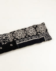 Kapital Flannel Reversible Bandana KESA Scarf - Black x Khaki - Standard & Strange