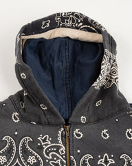Kapital Fleece Knit BANDANA BIVOUAC Hooded Blouson - Black - Standard & Strange
