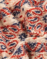 Kapital Fulling Wool HAPPY Scarf Colorful BIG MAMA Bandana - Ecru - Standard & Strange