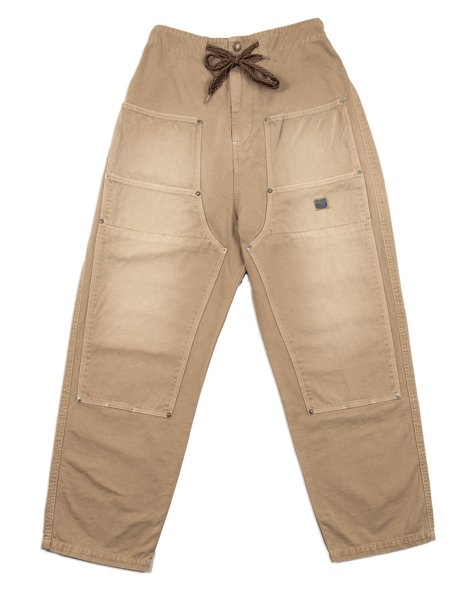 Kapital KATSURAGI Cotton W-Knee EASY Pants - Beige - Standard & Strange