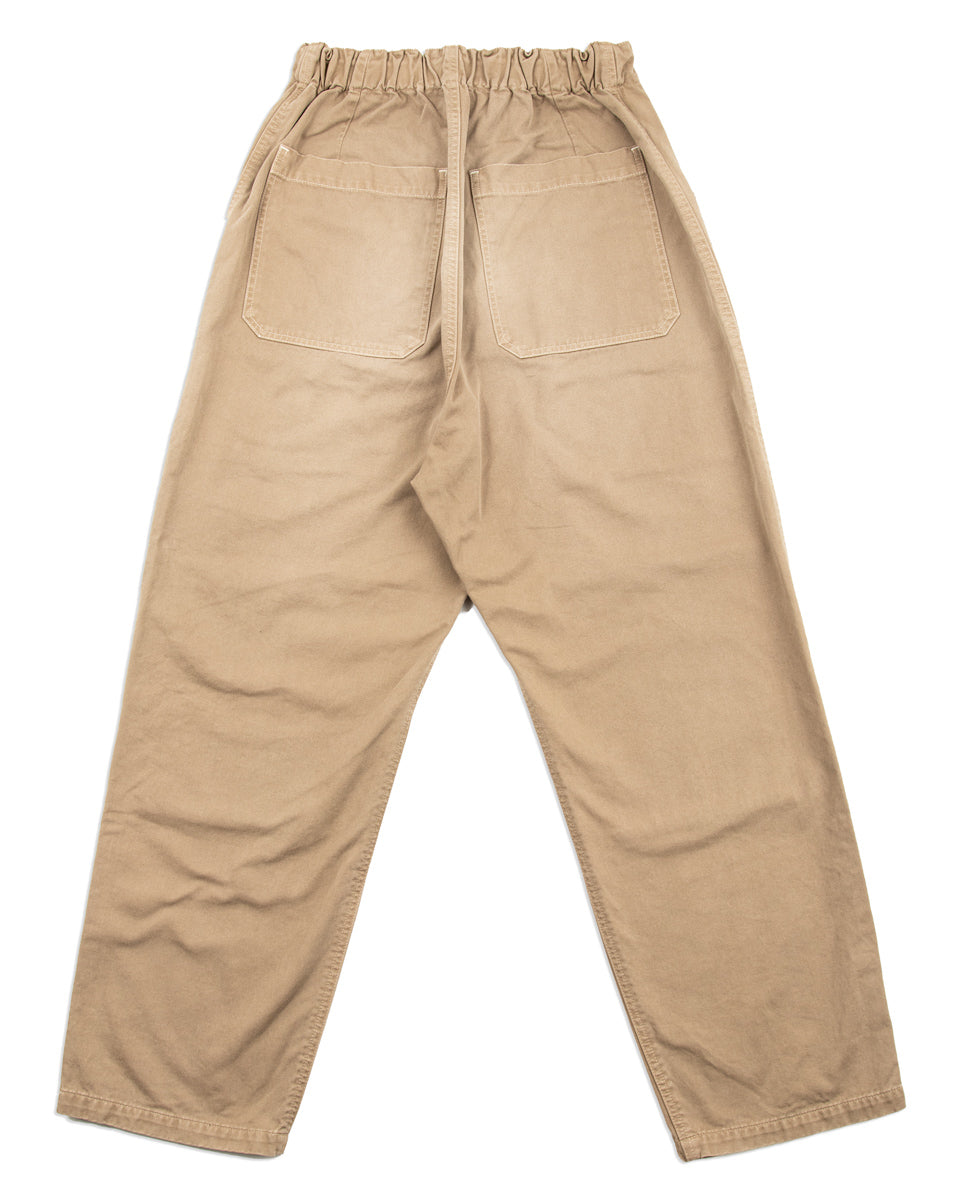 Kapital KATSURAGI Cotton W-Knee EASY Pants - Beige - Standard & Strange