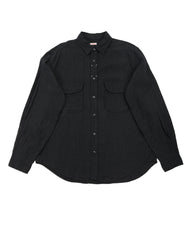 Kapital Linen Clip Shirt - Black - Standard & Strange