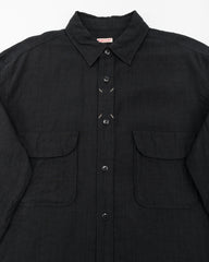 Kapital Linen Clip Shirt - Black - Standard & Strange