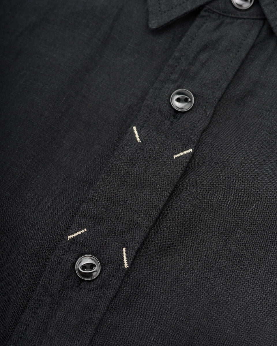 Kapital Linen Clip Shirt - Black – Standard & Strange
