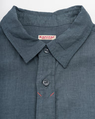 Kapital Linen Clip Shirt - Blue/Gray - Standard & Strange