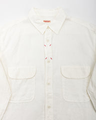 Kapital Linen Clip Shirt - White - Standard & Strange