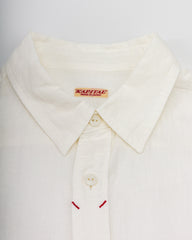 Kapital Linen Clip Shirt - White - Standard & Strange