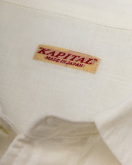 Kapital Linen Clip Shirt - White - Standard & Strange