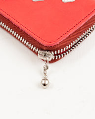 Kapital THUMB-UP BONE HAND ZIP Mini Wallet - Red - Standard & Strange