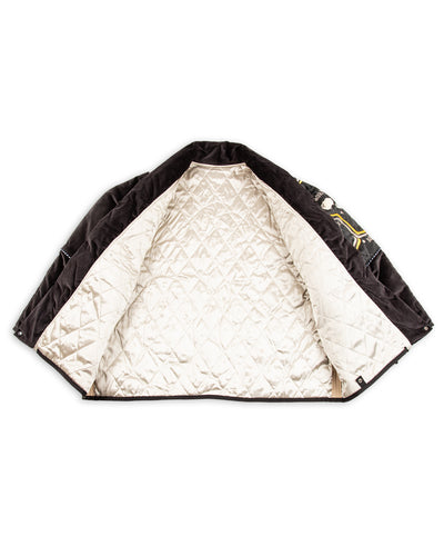 Kapital Velveteen KESA SHAM BOMBER JKT (Beautiful FRANCE) - Black 3 - Standard & Strange
