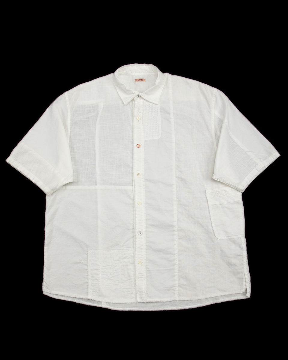 Kapital White Patch KATMANDU Shirt 2022 - White - Standard & Strange